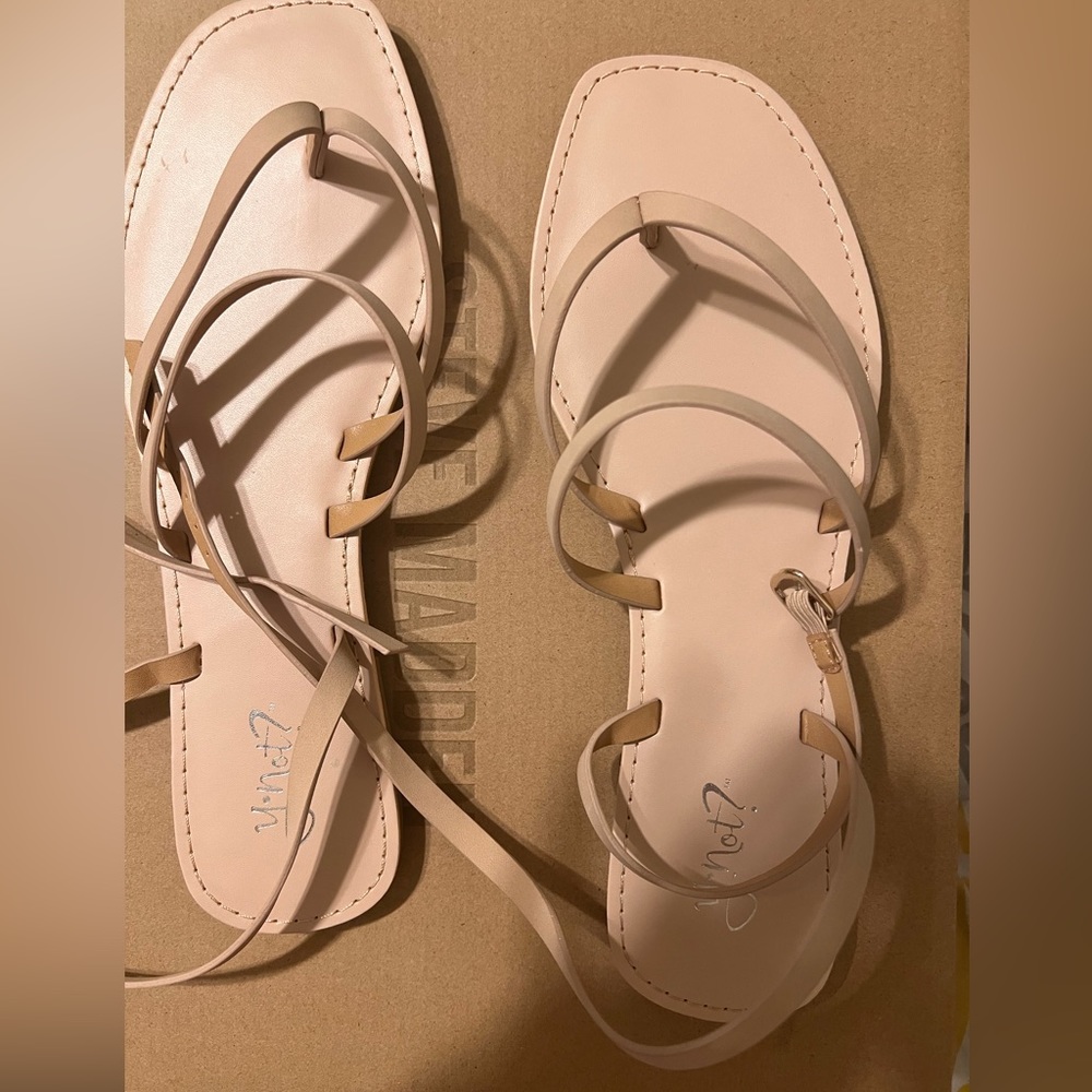 Brand new nude sandals